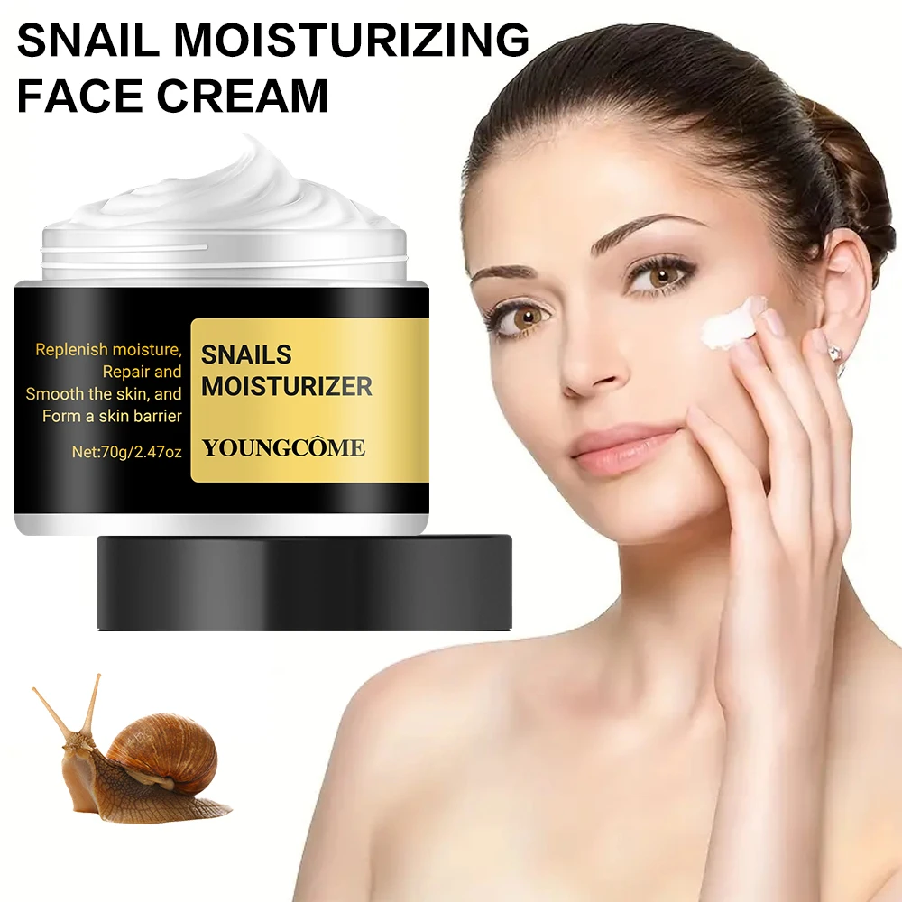 Snail Collagen Face Cream Repair Essence Moisturizing Hydrating Brightening Smoothing Nourishing Cream Cosmetics Skin Care