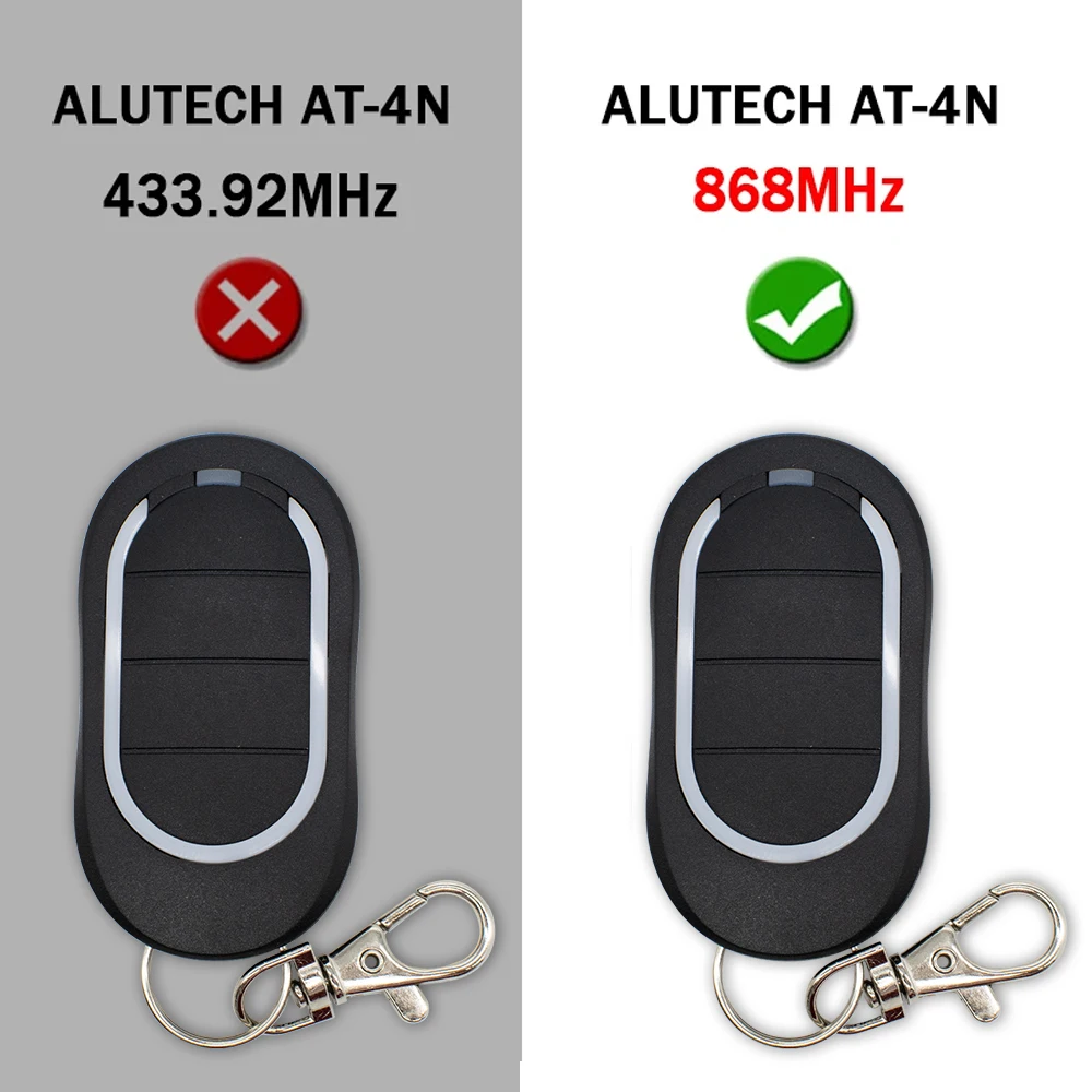 1-20pcs Keychain Barrier 868 ALUTECH AT-4N AT 4N AT4N AT-4N-868 868MHz Garage Remote Control Gate 868.35MHz