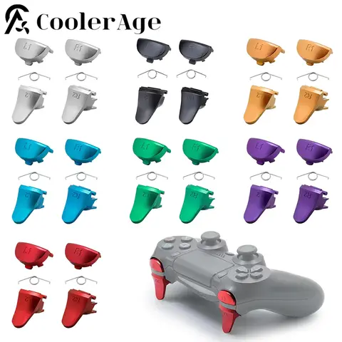 Xbox One S/X 컨트롤러용 교체 트리거, 알루미늄 금속 트리거 버튼, PS4 L1 R1 L2 R2 Xbox One S/X 컨트롤러용 교체 트리거, 알루미늄 금속 트리거 버튼, PS4 L1 R1 L2 R2