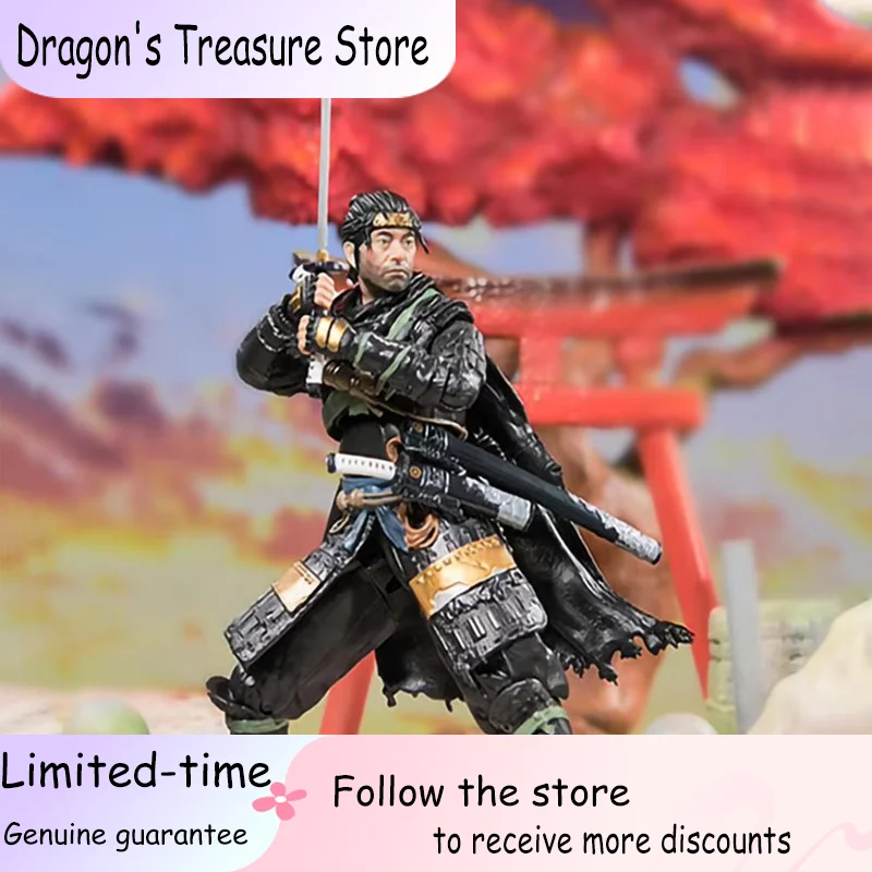 

Ghost of Tsushima Model Game Jin Sakai Action Figuras JIN SAKAI Samurai Figure Toys Anime Peripheral Movable Manga Figurine Gift