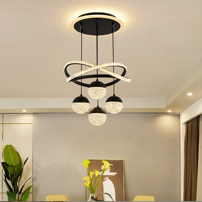 Modern LED Restaurant Pendant Lights Simple Study Apartment Bar Counter Ceiling Lamp Indoors Decorative Lamp