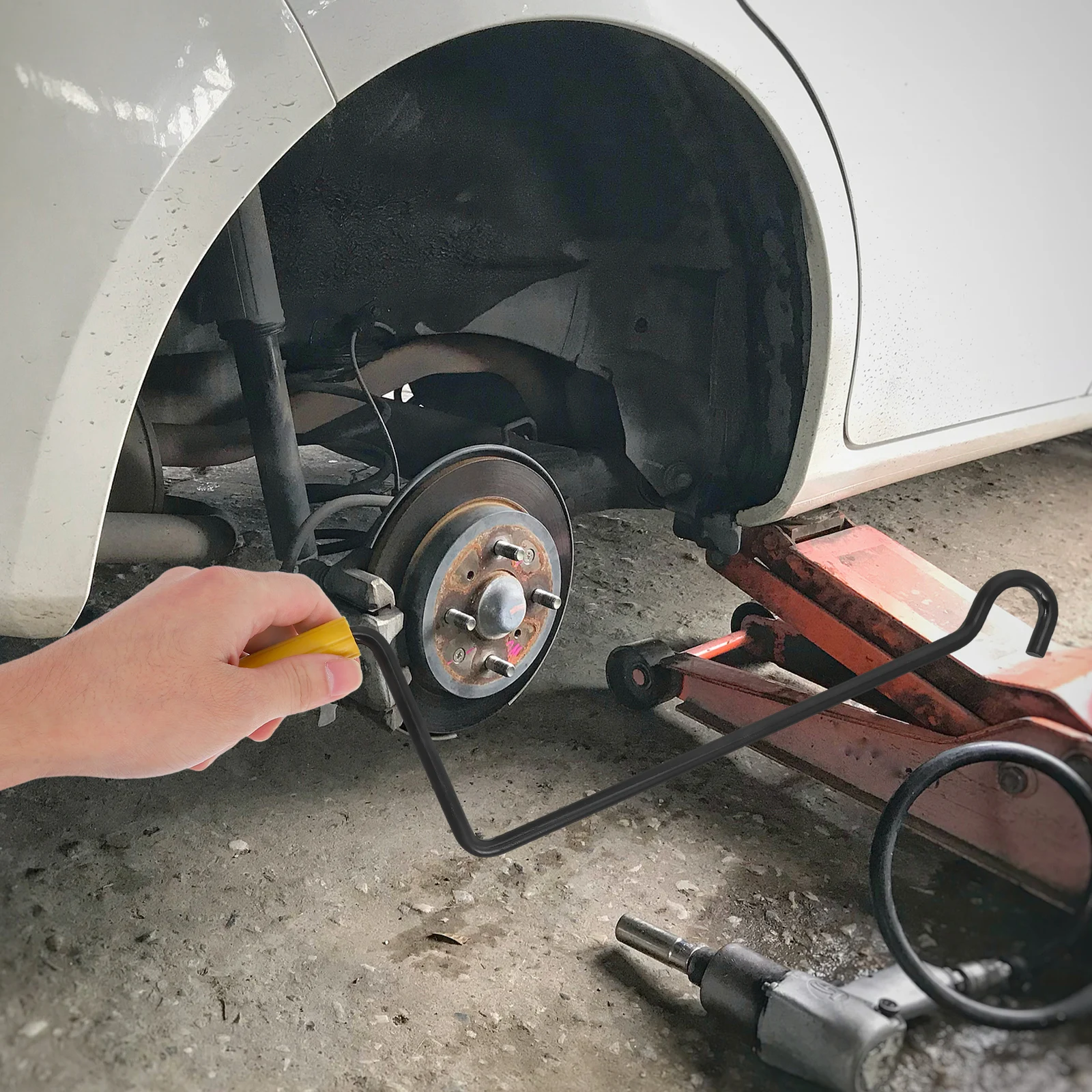 Reemplazo de manija de cric, brazo de acero resistente para remolque de coche, camión, cric de piso, manivela de fácil agarre para reparación de mantenimiento de vehículos