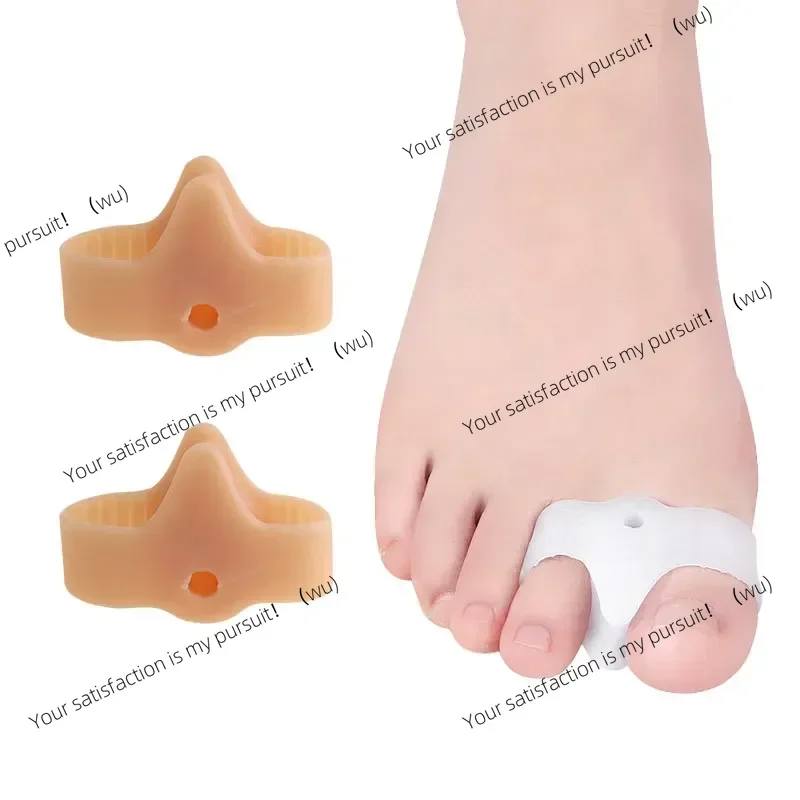 

2 шт. = 1 пара, силиконовый разделитель для пальцев ног, корректор большого пальца стопы, корректор вальгусной деформации большого пальца, выпрямитель для коррекции большого пальца, инструмент для ухода за ногами