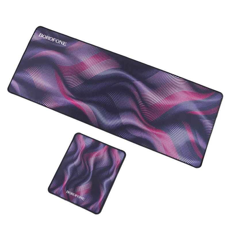 

Black Sea Wave Large Mouse Pad 800*300mm Extended Gaming Mouse Pad Desktop Pad With Stitched Non-Slip Rubber Base Keyboard