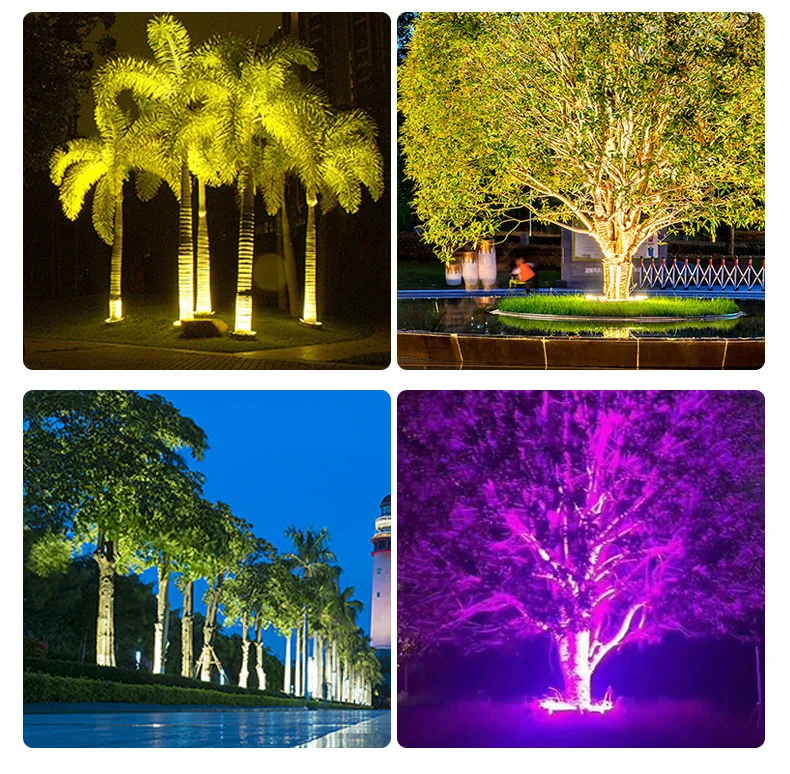 LED tree holding light tree light shooting tree courtyard villa landscape yard grass view 3