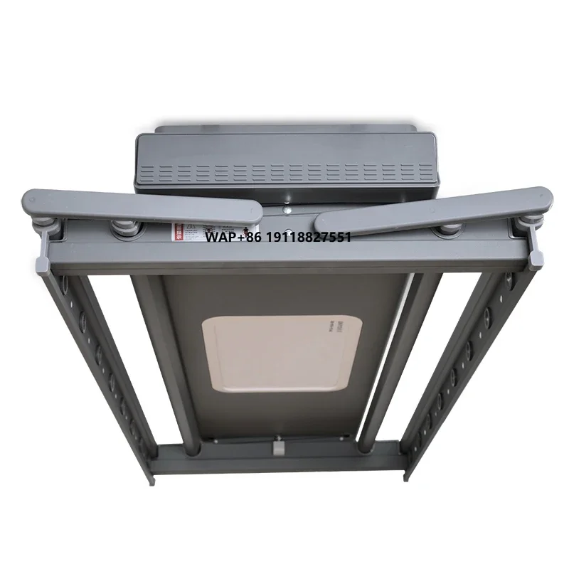 Steel Tube Dual-rod Automatic Drying Retractable Clothes Drying Rack with LED Lighting