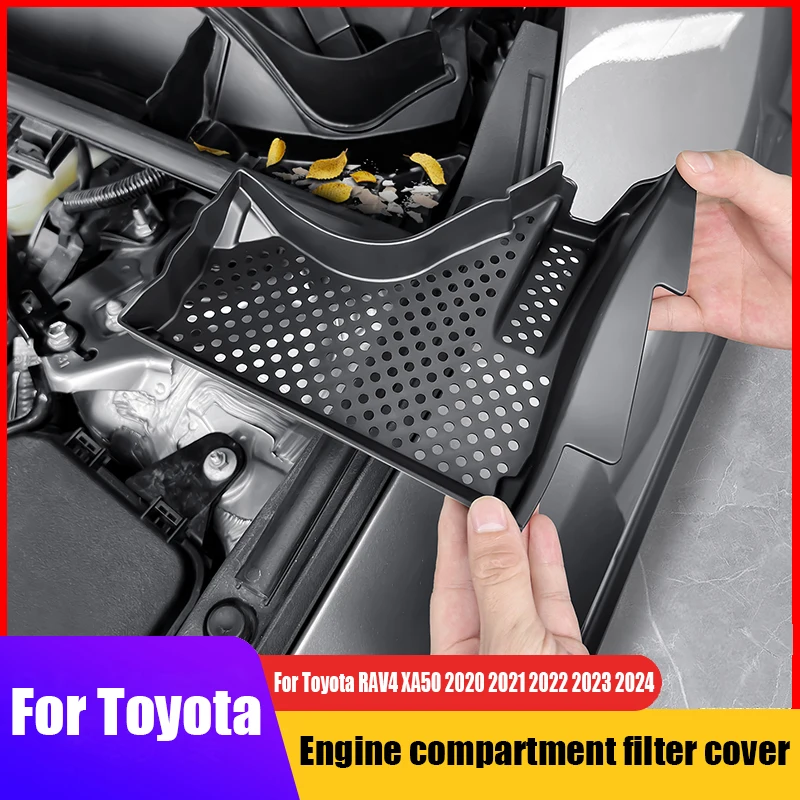 

Для Toyota RAV4 XA50 2021 2022 2023 2024, крышка фильтра отсека двигателя, защита от протечек и засорения двигателя