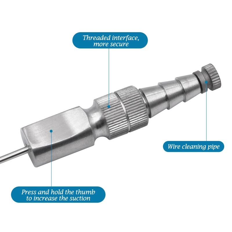 1pc zahn ärztliche Chirurgie Aspira tor Ferguson Frazier Saugrohr 2mm/3mm/4mm/5mm Edelstahl Implantat chirurgisches Werkzeug – Detail 2
