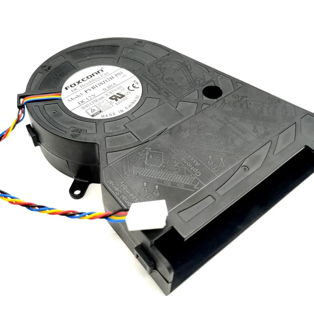 جديد فوكسكون PVB120J12H-P01 DC12V 0.80A 4PIN مروحة ل M720S M920S وحدة المعالجة المركزية الجانب في مهب توربيني