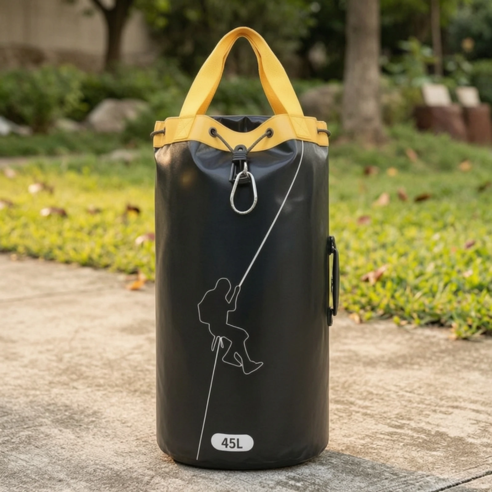 Rope Storage Bag with Drawstrings Large Capacity Rope Bag Portable Reinforced for Climbers, Rock Climbing