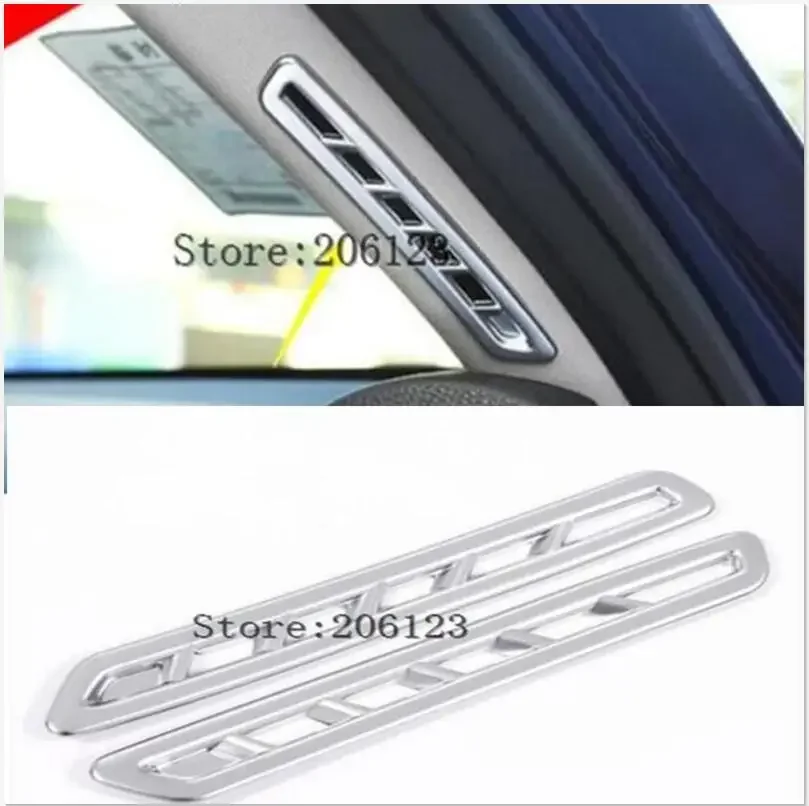 2017 2018 2019 Chrome ABS Car Door A column air conditioning outlet frame decoration cover trim decals for Alfa Romeo Giulia