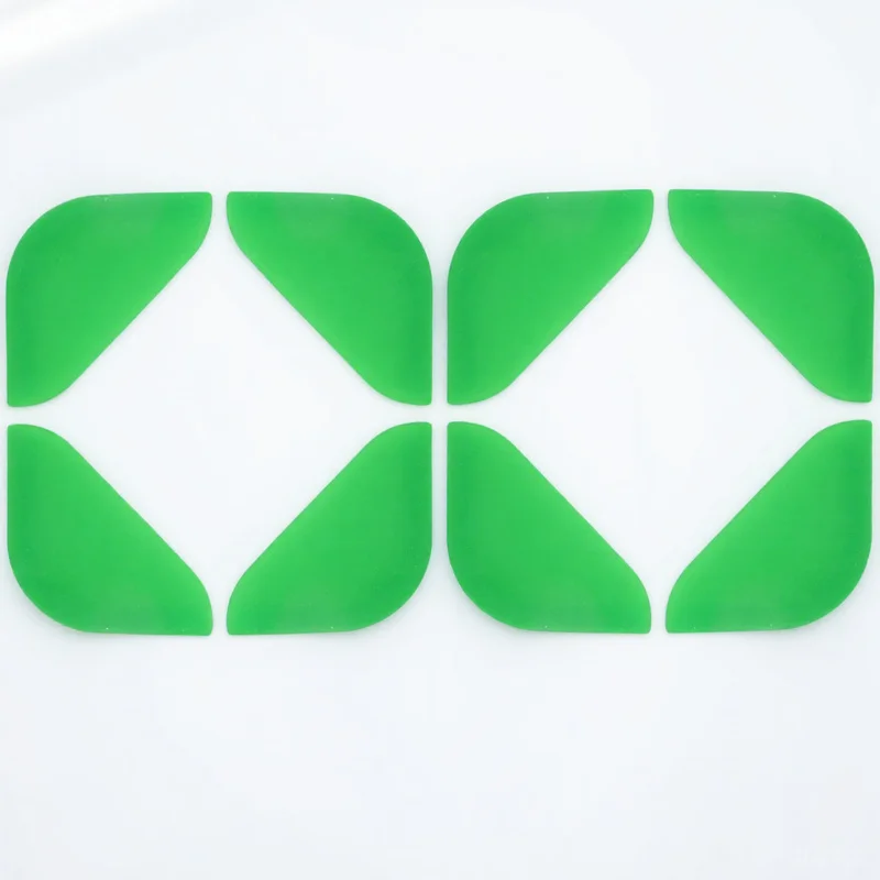 

8Pcs Silicone Corner Cover Thawing Plate Protective Covers Kitchen Quick Defrosting Board Anti-Slip Accessories Green