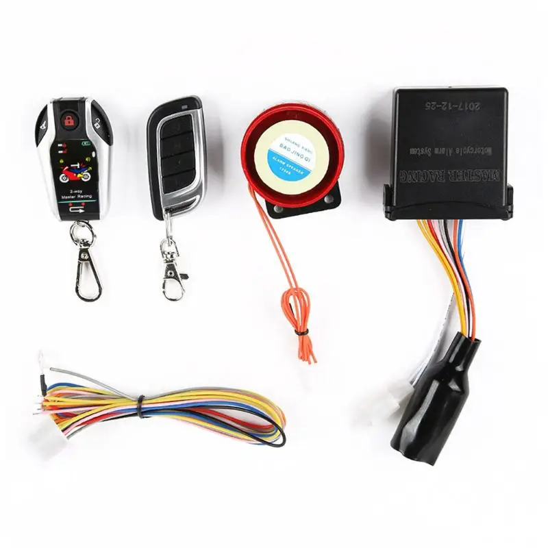 

Motorcycle Alarm for DC 12V Anti-theft Universal Scooter Remote Engine