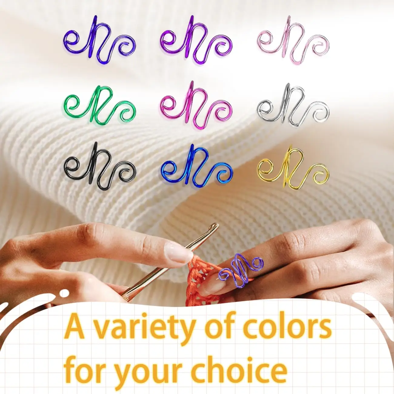 3PCS Adjustable Crochet Tension Rings for Yarn Control, Left & Right Handed Knitters, Crochet Finger Guard Gift for Moms, Silver