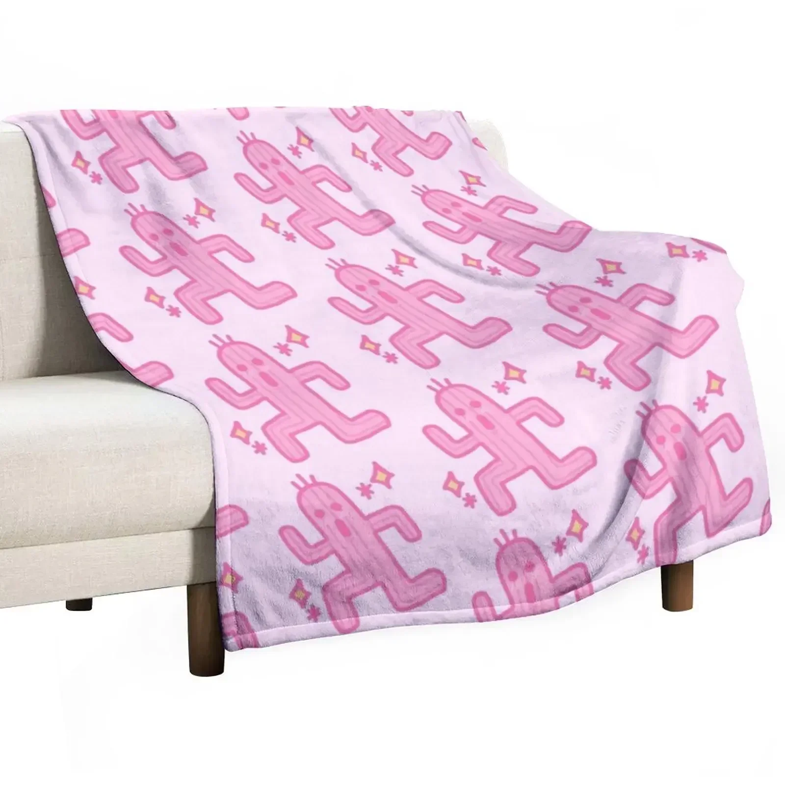 

Kawaii Cactuar Throw Blanket Breathable Lightweight Blanket for Adults Kids