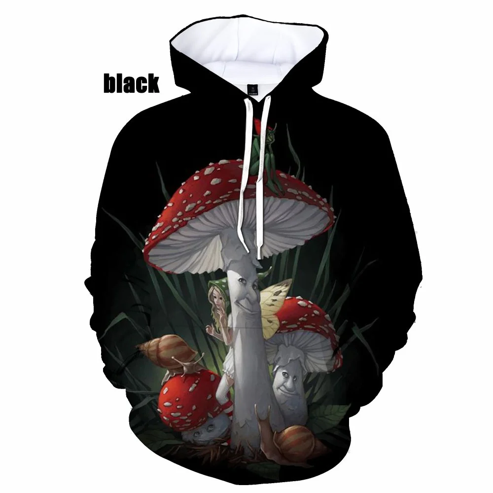 2023 NewestMen Women Hoodies Casual Sweatshirts Hoodies  Harajuku Style Mushroom 3D Print Tops