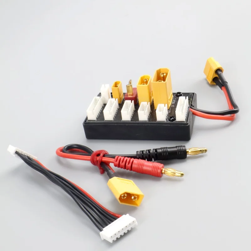 XT30 XT60 XT90 JST T Plug 2-6S Placa de carga paralela conector de cargador de batería Lipo para cargador Imax B6 B6AC ISDT Q6 Lite