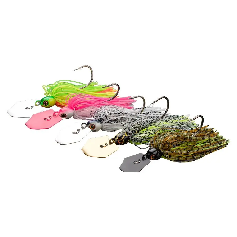 Wobbler Fishing Lure Soft 5 Color Blade Metal Bait 7G/9G/12G/14G/21G Chatter Bait Spinner Bait For Bass Pike Walleye Fish