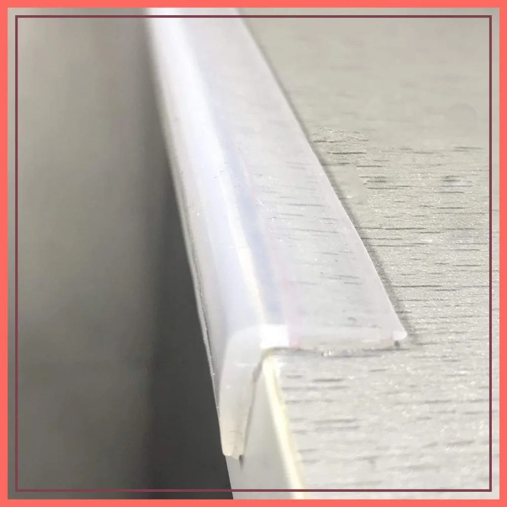 

Clear 100% Silicone Edge Protector for Furniture, Pre-Taped Wall Corner Guards, Damage-Free Bumper Strip for Wood Table