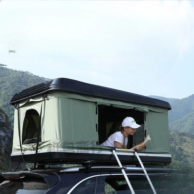 

Self-driving tour roof tent room fully automatic car off-road folding hard shell travel bed