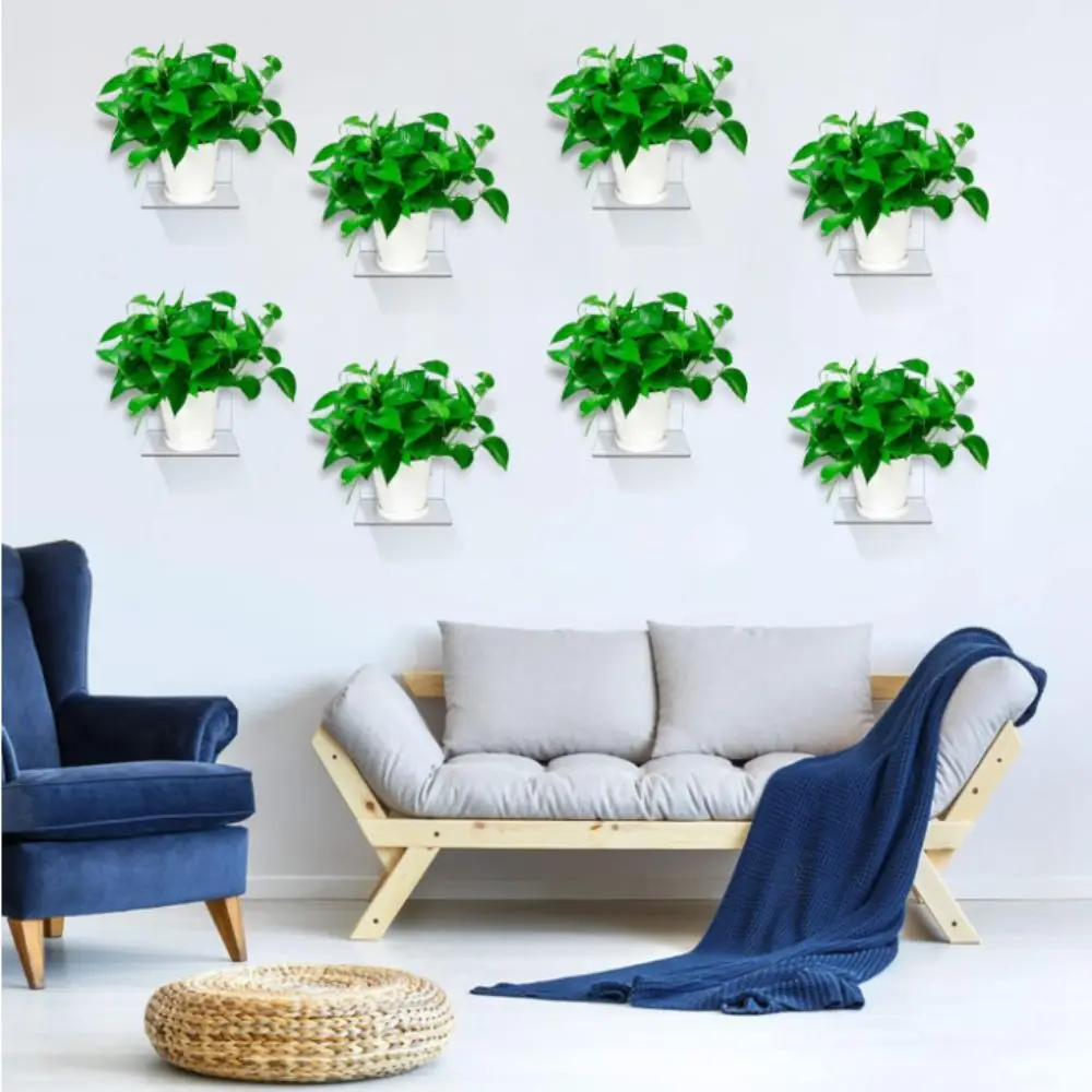 

Transparent Design Transparent Wall Shelves Minimalist Small Size Wall Hanging Shelves Decorative Acrylic