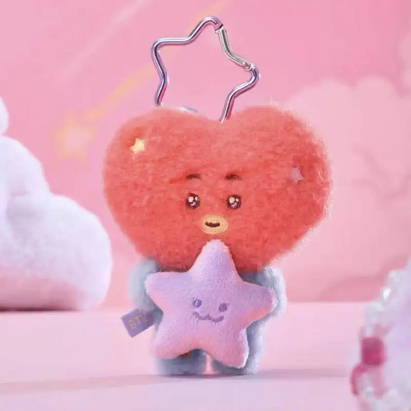 Anime Cartoon Bt21 TATA Plush Toy Creative New Travel Series Tata Cooky Plush Doll Backpack Keychain Accessory Gift for Friends