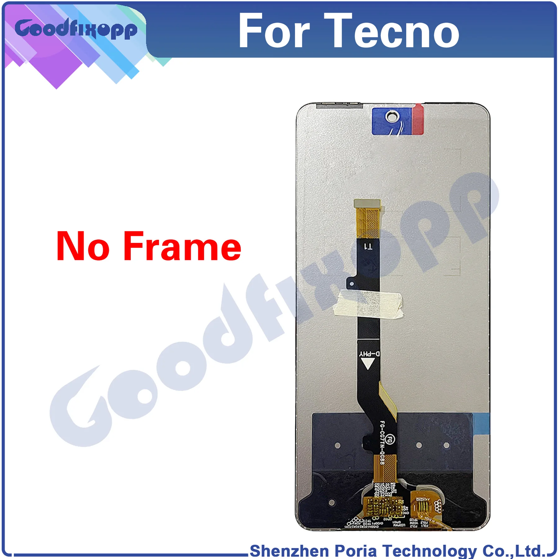 For Tecno Camon 17P CG7 LCD Display Touch Screen Digitizer Assembly Repair Parts Replacement