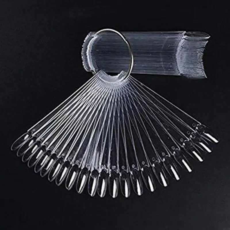 Q1fb 50 x False Tasps False Palette Polish Art Pratica Vanno Vanie Adesile Colore Display