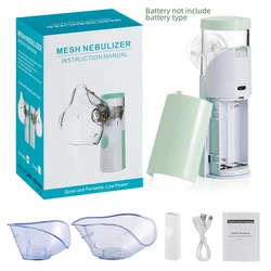 ABX Medical Silent Mesh Nebulizer Adult Kids Handheld Asthma Inhaler Atomizer Health Care Mini Portable Nebulizer Humidifier Bat