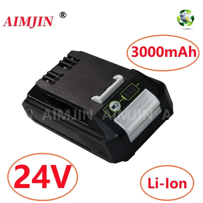 

24V 3000mAh Li-ion Rechargeable Battery Replacement Suitable for Greenworks 24v Power Tools compatible 20352 22232