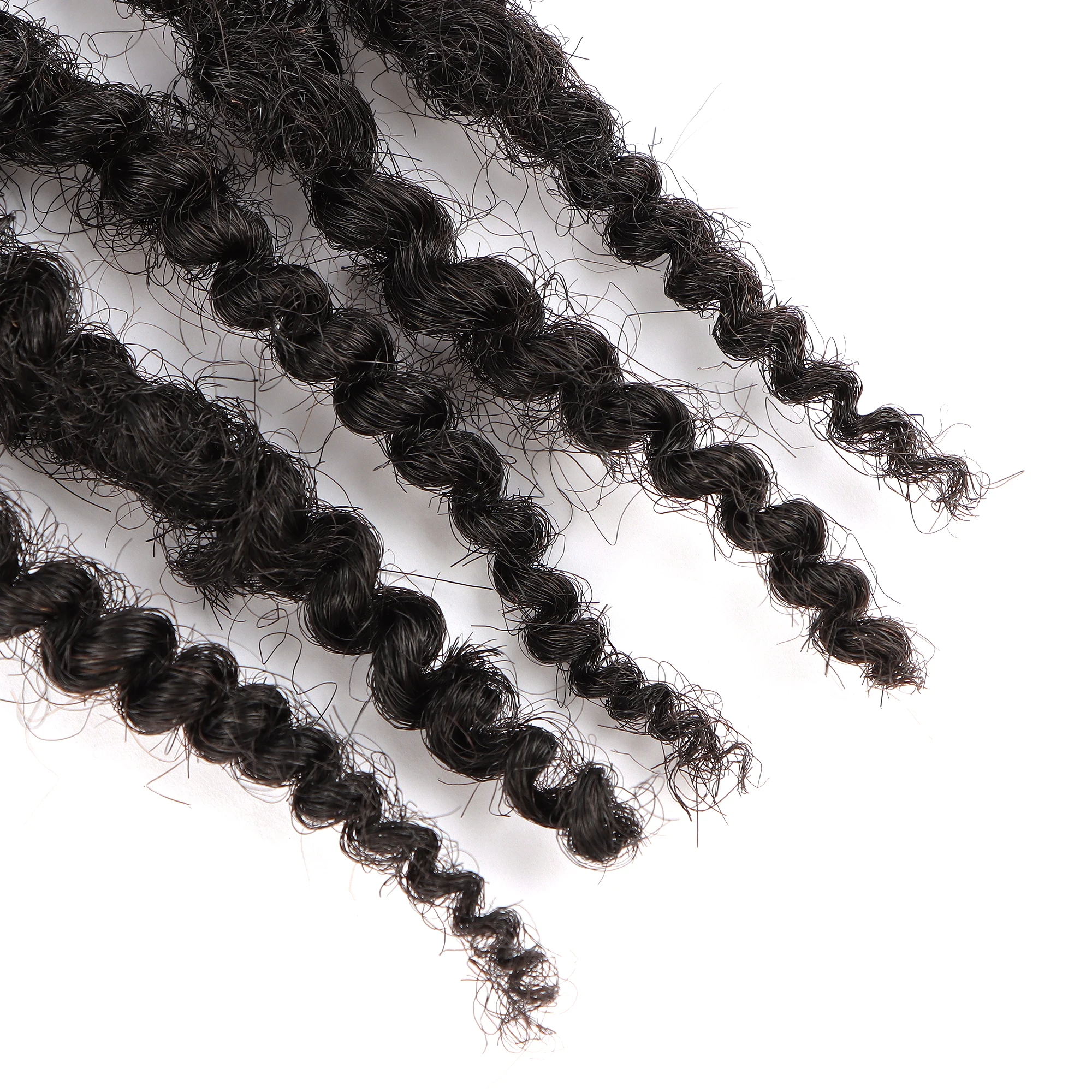 AHVAST-Extensions de dreadlock texturées pour hommes et femmes, 0.6 vrais cheveux humains, faites à la main, locs 8-30 ", 100% cm d'épaisseur, options