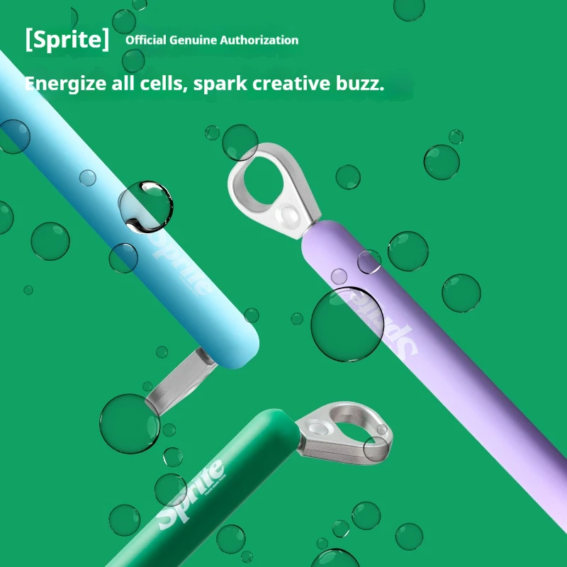 قلم جل KACO POPUP Sprite ذو علامة تجارية مشتركة، قلم قابل للسحب بالضغط الجانبي، حبر ناعم ST Nib 800M سريع الجفاف لهدايا مكتب الامتحان المثالية