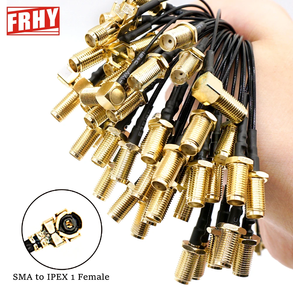 

5PCS IPX 1 to SMA Female/Male RF Coaxial Pigtail Cable - Low Loss RG1.13 WiFi Antenna Extension for Routers/Drones/IoT
