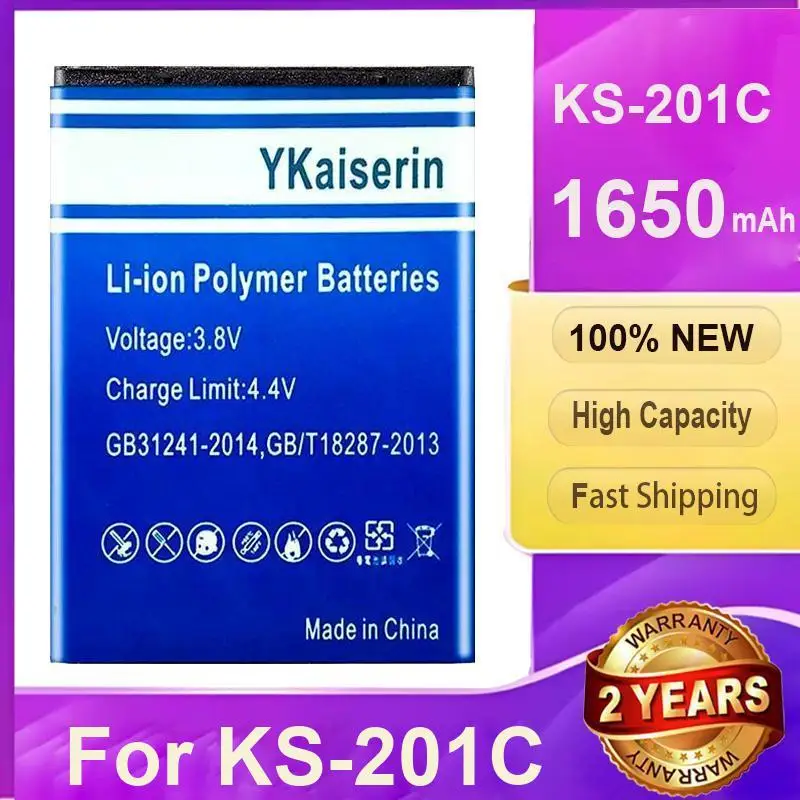 1650mAh Fit For KS-201C Anti-Theft Doorbell cat's Eye Battery Prolonged Performance
