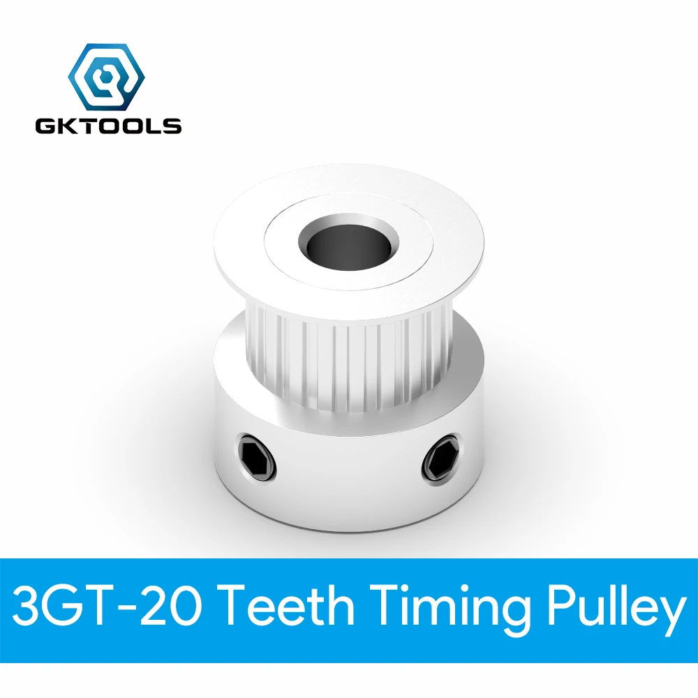 K type GT3 Timing Pulley 20 teeth Bore 4mm 5mm 6mm 6.35mm 8mm for width  10mm 3GT Synchronous Belt Small backlash 20Teeth