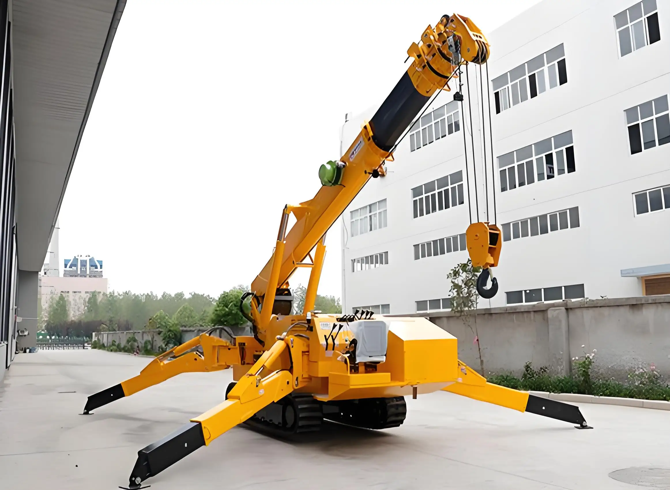 رافعة العنكبوت الزاحفة 1 طن 3 طن 8 طن يطير الجيب الكهربائية 1t المفصل بوم رافعة العنكبوت مع سلة الرجل #5