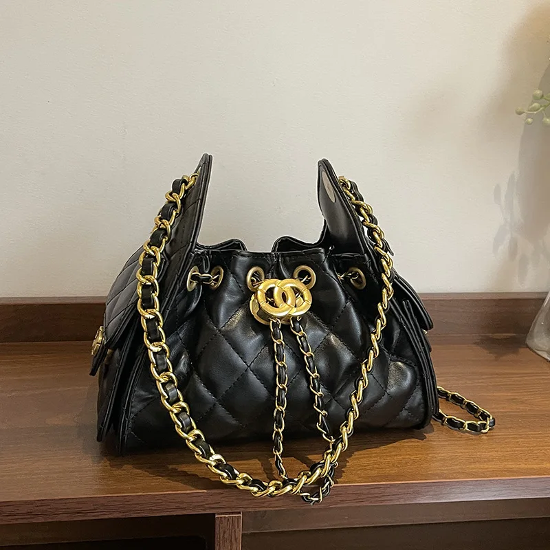 

Модная сумка через плечо под мышками 202, женская сумка-ведро «день-ночь», повседневная сумка-слинг, минималистичная сумка с верхней ручкой, винтаж