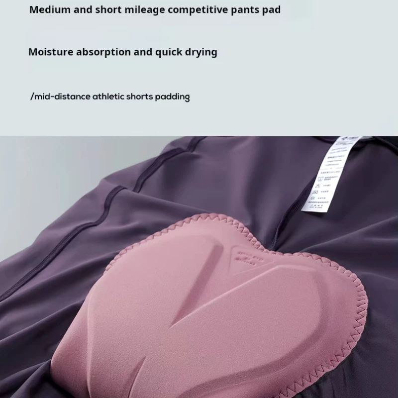 LAMEDA Women's Cycling Bib Shorts High Elastic Suture Cycling Clothes With Upf 50+ Protection Quick Drying Sports Shorts - Image 4