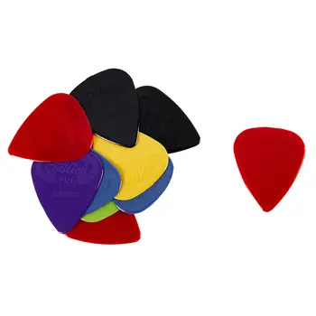 Púas de guitarra Alice antideslizantes de nailon con superficie elevada, púas de guitarra Alice antideslizantes, afinador de nailon blanco y negro. 10 best sales Púa - №9
