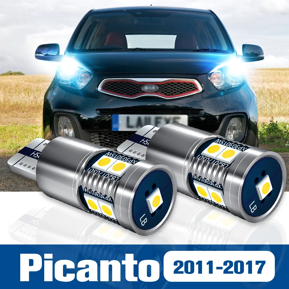 

2pcs LED Clearance Light Bulb Parking Lamp Accessories Canbus For Kia Picanto 2011 2012 2013 2014 2015 2016 2017