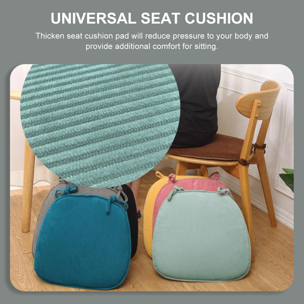 

2Pcs Comfortable Chair Cushions Soft Thick Seat Pads Anti-Slip Universal Office Dining Seat Pad Office Chair Pad