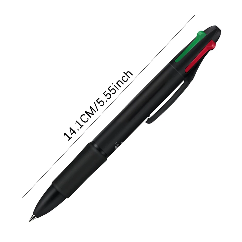 Mehrfarbiger Kugelschreiber 0,7 mm, einziehbarer Farbstift, 4-in-1-Tintenstift zum Zeichnen, Schreiben, für Büro und Schule, Studentenbedarf – Detail 4