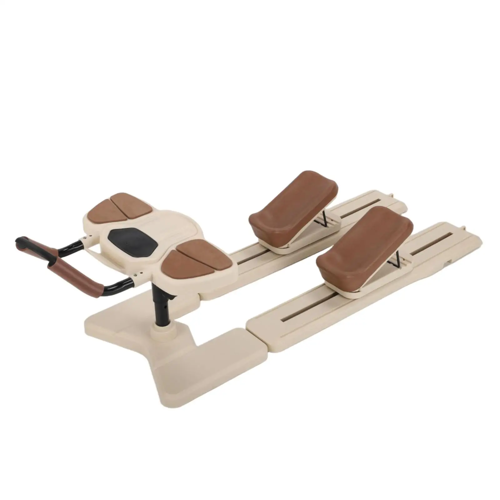 Home Fitness Trainer Stretching Machine with Sliding Rails for Core Workout and Leg Exercise Equipment with Ergonomic Padded
