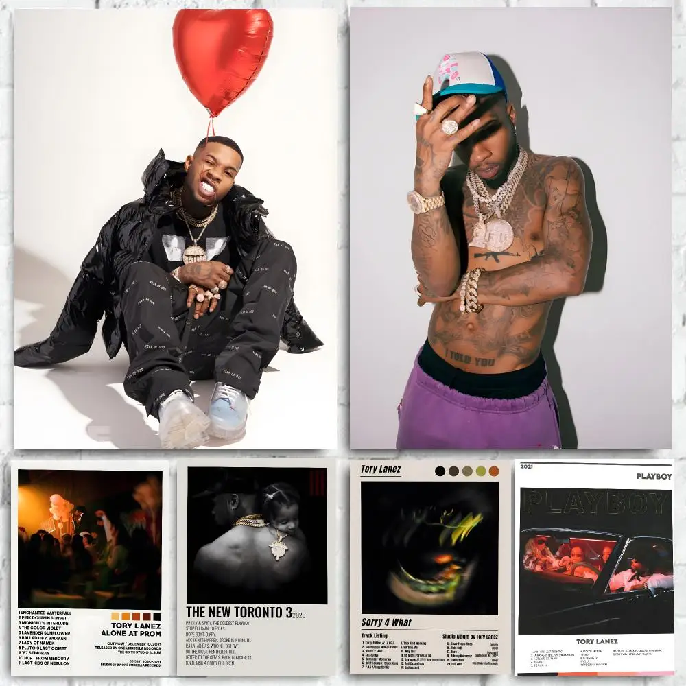 Rapper Tory Lanez Poster High-quality wall art posters, suitable for home offices, bedrooms, and living rooms.