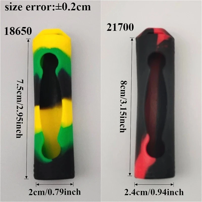 1 قطعة 18650 21700 بطارية سيليكون كم المضادة للانزلاق للصدمات الغطاء الواقي #3