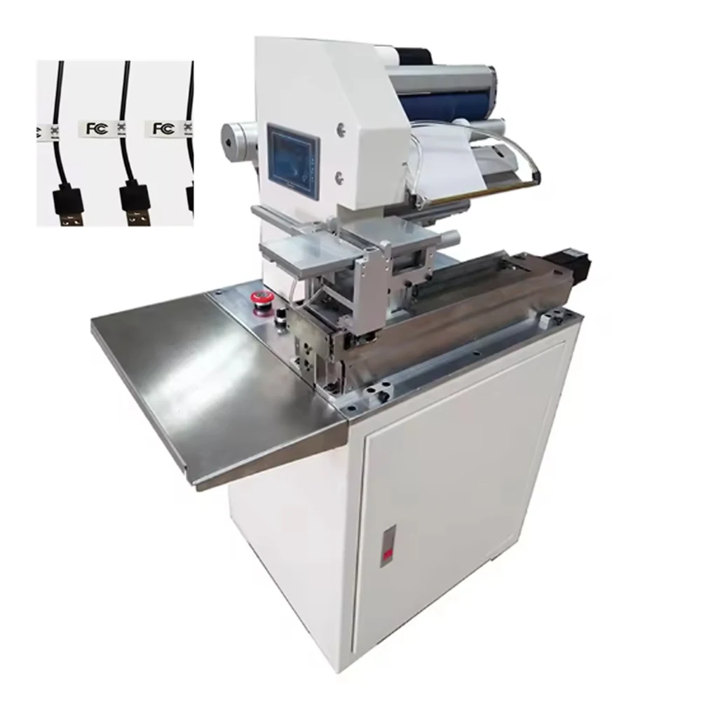 Automatic Flag Sticker Usb Wire Cable Labeler Labeling Machine Folder Toothpick Flag Sticker Folding Machine