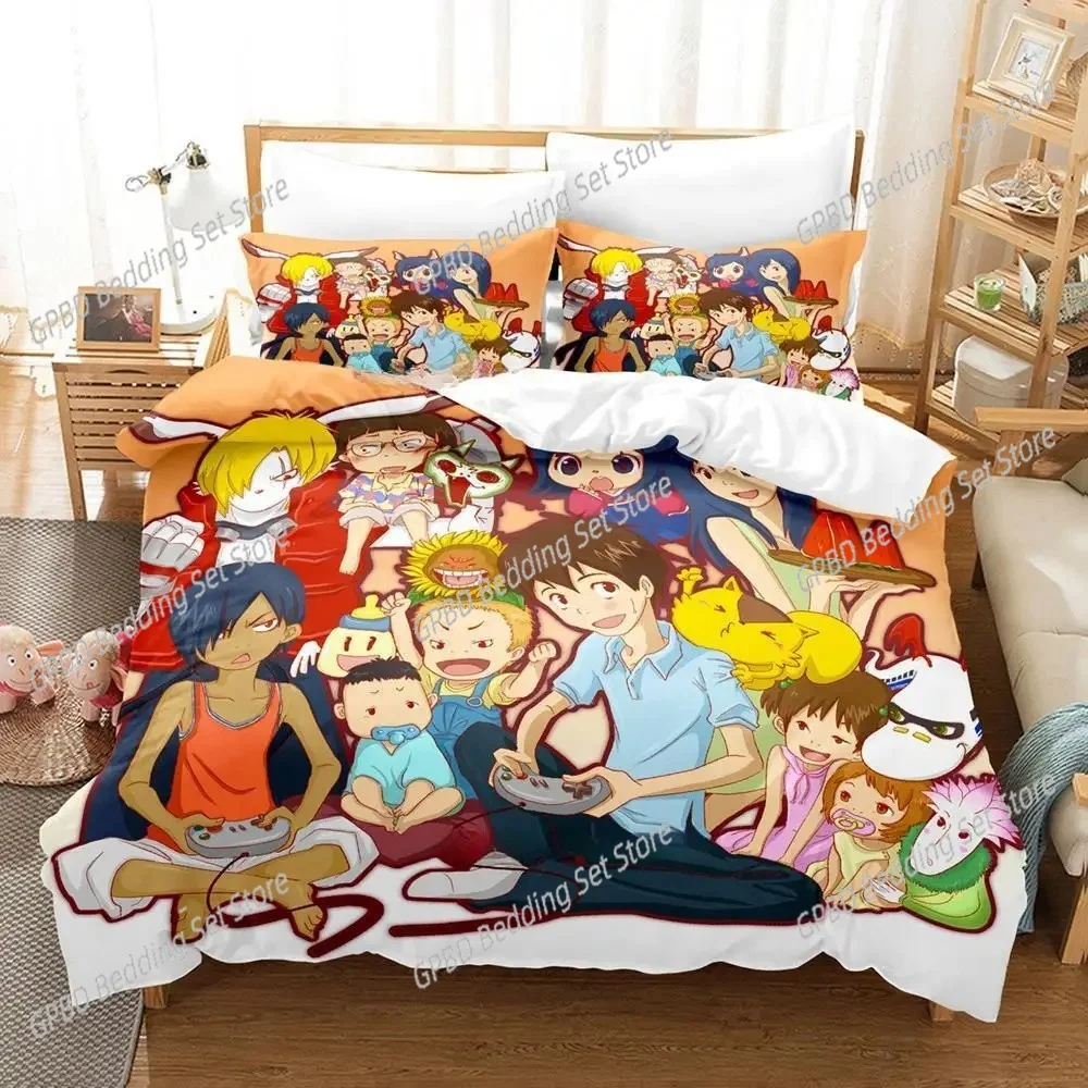 

New Summer Wars 3D Bedding Set Duvet Cover Pillowcases Single Twin Full Queen King Size Home Decor Quilt Boys Gift