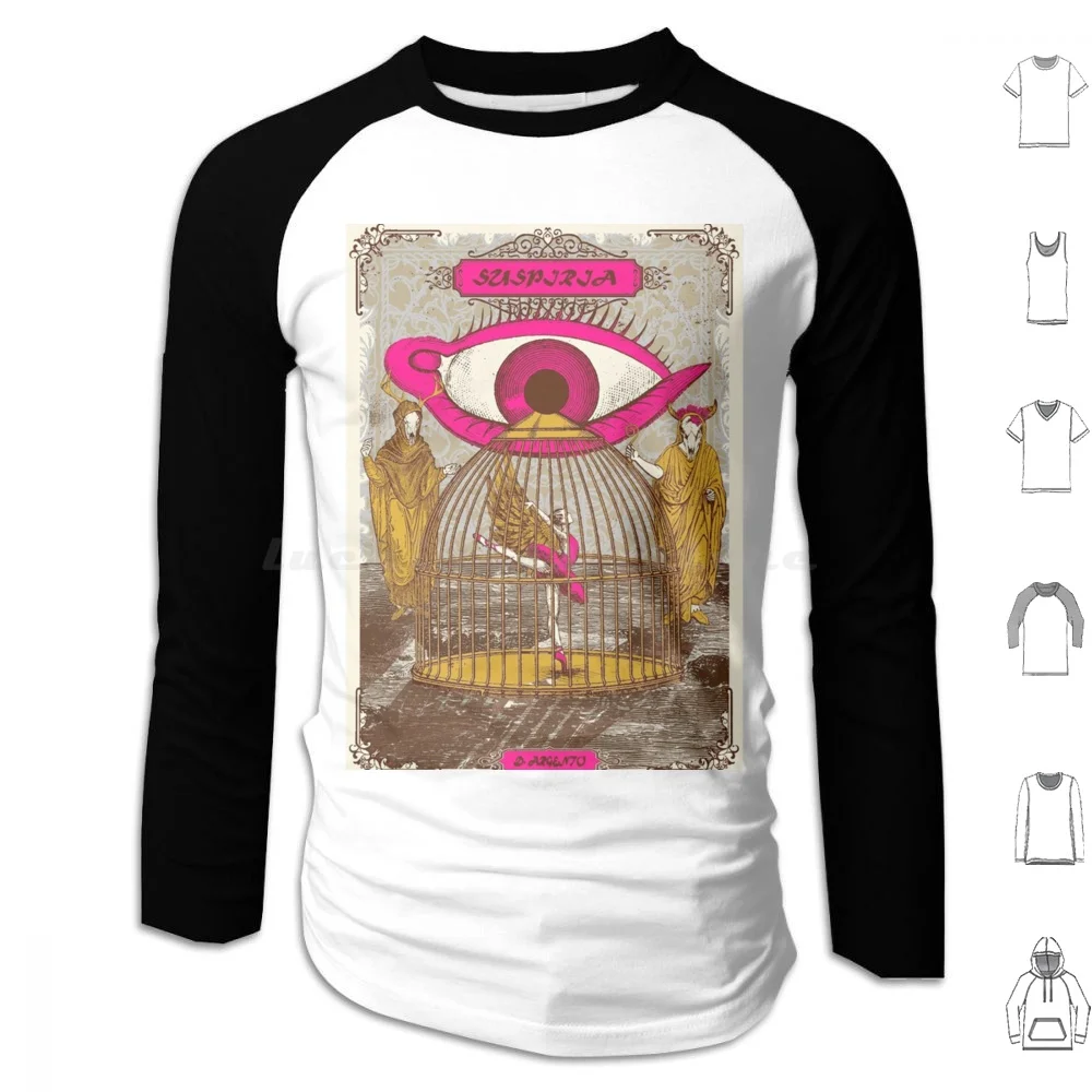 هودي قطني بأكمام طويلة ، ملصق فيلم Suspiria ، داريو أغنتو ، فيلم Suspiria ، من