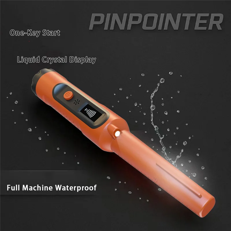 【RECOMENDAR】Handheld Metal Detector IP68 Waterproof Metal Detector High Accuracy Portable Metal Finder 360° Detection Search
