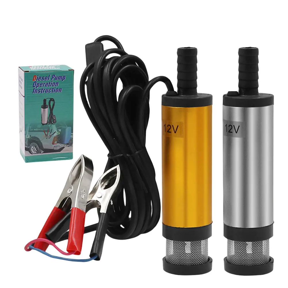 Pompa diesel DC 12V Mini estrattore acqua in acciaio inossidabile Estrattore olio Pompa carburante DC elettrica per tosaerba rimorchio camion automatico